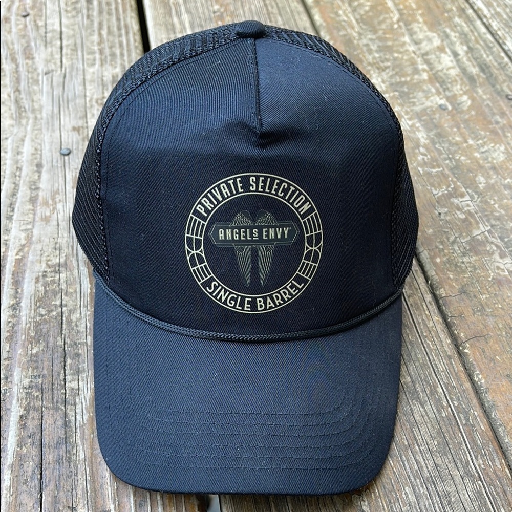 Angels Envy Bourbon Trucker Hat - Private Selection Logo